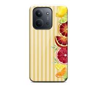 Tumundosmartphone Tough Coque double couche pour Xiaomi Redmi 15C 4G / 5G Motif citrons 02 dessins