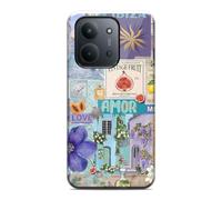 Tumundosmartphone Tough Coque double couche pour Xiaomi Redmi 15C 4G / 5G Motif Collage 02 dessins