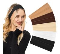 Tumurup Bandeau Cheveux Femme, 10 Pcs Bandeaux Mode pour Femmes Élastique Headband Antidérapant Bandeau Sport Femme pour Yoga Fitness Exercice Running