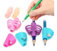 Tumurup Guide Doigts Écriture Enfant, 8 Pièces Silicone Aide Écriture Enfant Grip pour Crayon, Ergonomique Droitier Correction Posture, pour Fourniture Scolaire pour Devoirs & École