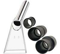 TunaMax Fonctionne avec tous les aspirateurs d'atelier avec 3 adaptateurs transparents de 6,3 cm et 4,8 cm et 3,2 cm pour le nettoyage de tapis et les détails automobiles, accessoire d'extraction pour