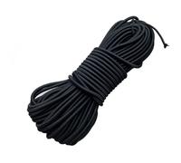 TuNan Corde élastique ronde en nylon résistant pour loisirs créatifs Noir 4 mm