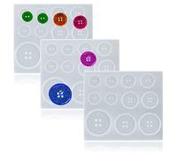 TuNan Lot de 3 moules ronds en silicone pour résine époxy, 10/12/15/20/25 mm, 5 tailles