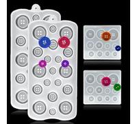 TuNan Lot de 4 moules ronds en silicone pour résine époxy, 10/12/15/20/22/25/30 mm, 7 tailles