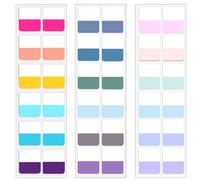 TuNan Lot de 720 onglets adhésifs repositionnables pour livres scolaires, cahiers, planificateurs, classement de fichiers, 18 couleurs (2,5 cm de large)