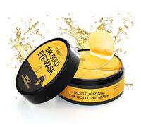 Tunbot Antienve Lot de 60 patchs pour les yeux en or 24 carats - Masque pour les yeux au collagène et à l'acide hyaluronique - 6,34 onces (paquet D)