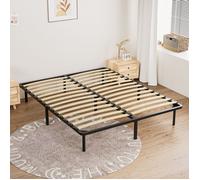 TUNCCO Sommier 160x200cm, Hauteur de 29 cm , Sommier à Lattes pour Adulte, 2x14 Lattes ,9 Pieds Inclus