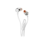 JBL Audio Écouteurs intra-auriculaires Tune 210 – Télécommande 1 bouton, Microphone – Gris