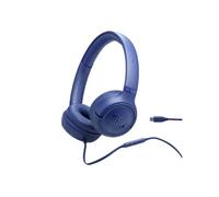 JBL Tune 530 C, Casque Filaire Supra-auriculaire Confortable avec Micro, Son JBL Pure Bass, préréglages EQ, connectivité USB-C, Design Pliable et câble Anti-nœuds, Bleu
