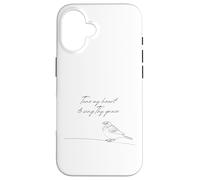 Tune My Heart to Sing Thy Grace Bird Come Thou Fount Hymne Coque pour iPhone 16