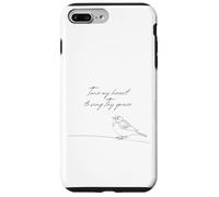 Tune My Heart to Sing Thy Grace Bird Come Thou Fount Hymne Coque pour iPhone 7 Plus/8 Plus