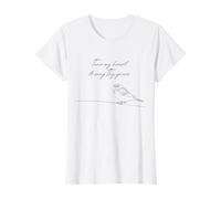Tune My Heart to Sing Thy Grace Bird Come Thou Fount Hymne T-Shirt