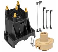 Tune Up Kit with distributor cap and rotor and spark Plug Wires Mercruiser 3.0L LX Replaces 811635Q2 816761Q14