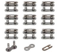 Tunejoy 530 Maillon Principal de La Chaîne de Mini Moto Attache Rapide Chaîne pour Scooter ATV Dirt Pit Bike Quad Go Kart 300cc 400cc 10 Pièces