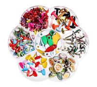 Tunejoy Attache Parisienne 210 Pièces Mini Brads Multicolore Scrapbooking Métal Ronde Brads Métal Attaches Broches Fendues pour Scrapbooking Craft Papier Bricolage Estampage Accessoires 6-12mm