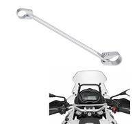Tunejoy Barre d'equilibre Moto de 22mm Barre Transversale Guidon Moto en Aluminium Barre Renfort Moto Réglable pour Motocross Mini-moto ATV 400mm Argent