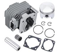 Tunejoy Cylindre Tondeuse à Gazon 44mm Piston Débroussailleuse Piston Culasse Kit Débroussailleuse Pièces de Débroussailleuse de Moteur 49cc