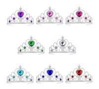 Tunejoy Diadème Princesse 8 Pièces Princesse Couronne Set pour Filles Anniversaire Party Habiller Accessoires