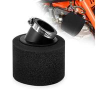 Tunejoy Filtre à Air de Moto Double Mousse Sponge de 38mm Bouche Biseau pour 50CC 70CC 90CC 110CC 125CC 150CC ATV Dirt Vélo de Saleté Moto Kart Quad Scooter Noir