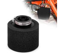 Tunejoy Filtre à Air de Moto Double Mousse Sponge de 38mm Bouche Droite pour 50CC 70CC 90CC 110CC 125CC 150CC ATV Dirt Vélo de Saleté Moto Kart Quad Scooter Noir