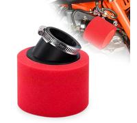 Tunejoy Filtre à Air de Moto Double Mousse Sponge de 42mm Bouche Biseau pour 50CC 70CC 90CC 110CC 125CC 150CC ATV Dirt Vélo de Saleté Moto Kart Quad Scooter Rouge