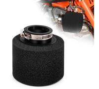 Tunejoy Filtre à Air de Moto Double Mousse Sponge de 42mm Bouche Droite pour 50CC 70CC 90CC 110CC 125CC 150CC ATV Dirt Vélo de Saleté Moto Kart Quad Scooter Noir