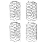 Tunejoy Filtres de Gouttière en Aluminium Gardes de Gouttière Extensible Diamètre 4~10cm pour Filtrer Les Feuilles Les Branches La Mousse La Boue 4 Pièces