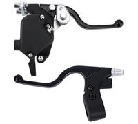 Tunejoy Levier de Frein de Poignée de ATV Petite Envergure avec Accélérateur de Pouce Leviers Frein d'embrayage pour Guidon de Diamètre 22 mm de Pocket Dirt Bike Go Kart Scooter Noir
