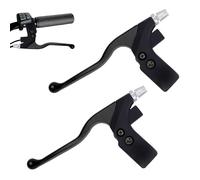 Tunejoy Levier de Frein de Poignée de Vélo Leviers Frein d'embrayage Guidon pour Guidon de Diamètre 2,2 cm de ATV Pocket Dirt Bike Go Kart Scooter MTB Noir 1 Paire