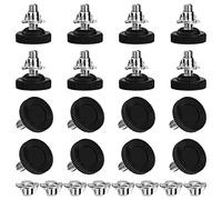 Tunejoy Pieds de Nivellement pour Meuble Réglable Pieds Vérin de Meuble Vis avec écrou en T pour Pieds de Chaise Table Sofa Réduction du Bruit M8 x 18 x 30mm 16 Pièces