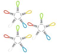 Tunejoy Pince à Serviette Multicolore Pinces à Torchons de Cuisine en Métal pour Cuisine, Armoires et aux Salles de Bains 15PCS