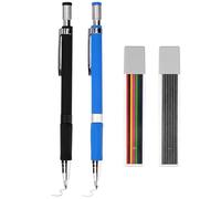 Tunejoy Porte Mines 2mm Crayons Mécaniques avec 24 pcs Mines de Couleur et Noir Anti-fracture Mechanical Pencil pour le dessin, l’écriture, la fabrication, l’esquisse, le charpentier