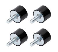 Tunejoy Silentblock en Caoutchouc Amortisseurs Anti-Vibration M8 Support d'Isolateur de Vibrations pour Voiture Compresseurs d'Air Moteurs VD 30x20 M8x23 4 Pièces