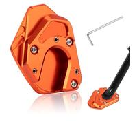 Tunejoy Support de Béquille Latérale de Pied pour Moto Plaque d'Extension de Béquille pour Moto en Aluminium pour ATV Dirt Pit Bike Couleur: Orange