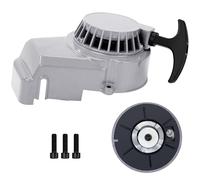 Tunejoy Tirez Démarreur Lanceur de Moto Démarrage Facile à Tirer Aluminum pour 2 Stroke 47cc 49cc ATV Mini Moto Pocket Bike Dirt Bike Argent