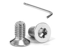 Tunejoy Vis à Tête Fraisée Torx M6 x 12 mm Vis à Six Pans Creux en Acier Inoxydable A2 V2A à Tête Fraisée Métaux avec Clé T30 Filetage Complet 20 Pièces
