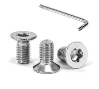 Tunejoy Vis à Tête Fraisée Torx M6 x 12 mm Vis à Six Pans Creux en Acier Inoxydable A2 V2A à Tête Fraisée Métaux avec Clé T30 Filetage Complet 30 Pièces