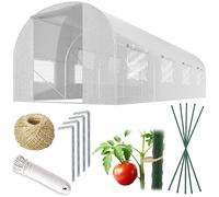 Plonos Tunnel de jardin 2,5 x 4 m (10 m2) blanc