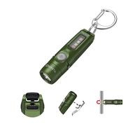TUNENGE S15Pro Lampe de poche porte-clés rechargeable, 750 lumens haute luminosité, lampe de poche EDC avec clip, mini lumière COB multifonction et 365 nmUV - 11 modes d'éclairage, aimant arrière