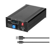 Tuner automatique d'antenne HUIOP ATU-10-0A Tuner d'antenne automatique à ondes courtes 20 W 1,8-30 Boîtier en alliage d'aluminium Jauge de puissance d'onde courte jauge d'on stationnaire