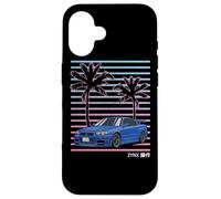 Tuner JDM Import Drift Car Street Racing 80s Synthwave Coque pour iPhone 16