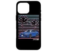 Tuner JDM Import Drift Car Street Racing 80s Synthwave Coque pour iPhone 16 Pro Max