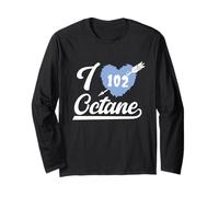 Tuner mécanique I Love 102 Octane Fuel Derby Car Parts Lover Manche Longue