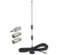 Tuner récepteur théâtre stéréo d'antenne FM à base magnétique avec adaptateur connecteur