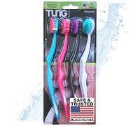 Tung Lot de 4 gratte-langue en plastique, brosse à langue pour adultes, brosse à récurer, plastique, lutte contre la mauvaise haleine et l’halitose | Élimine les odeurs de bouche, grattoir de langue