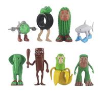 Tung Sahur - Figurine - Modèle animal imprimé en 3D - Tung Tung Tung Sahur, BRR BRR Patapim, Tralalero Tralala et Bombardiro Crocodillopour les fans, décoration, animaux italiens rouges (A)