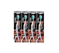 Tung Lot de 4 gratte-langue en plastique, brosse à langue pour adultes, brosse à récurer, plastique, lutte contre la mauvaise haleine et l’halitose | Élimine les odeurs de bouche, grattoir de langue