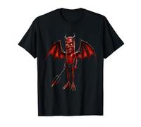 Tung Tung Devil Brainrot Evil Red Demon Funny Hell Meme Kids T-Shirt