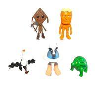 Tung Tung Sahur Lot de 4/6/8/10/12 Figurines d'animaux imprimées 3D Tralalelo Tralala/Chimpanzini Bananini, Version Mignonne, Figurines d'action de Collection pour Les Fans