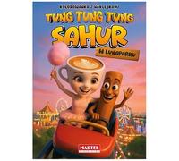 Tung Tung Sahur w lunaparku z naklejkami